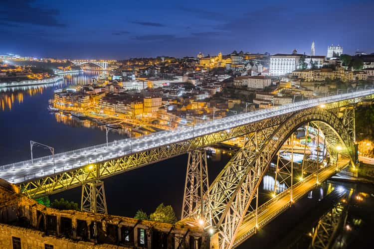 View onto Porto from the Ponte Luís I