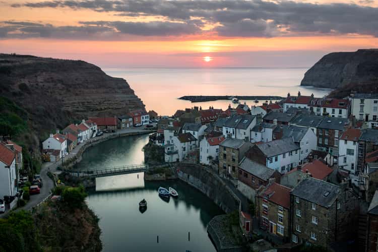 View over Staithes