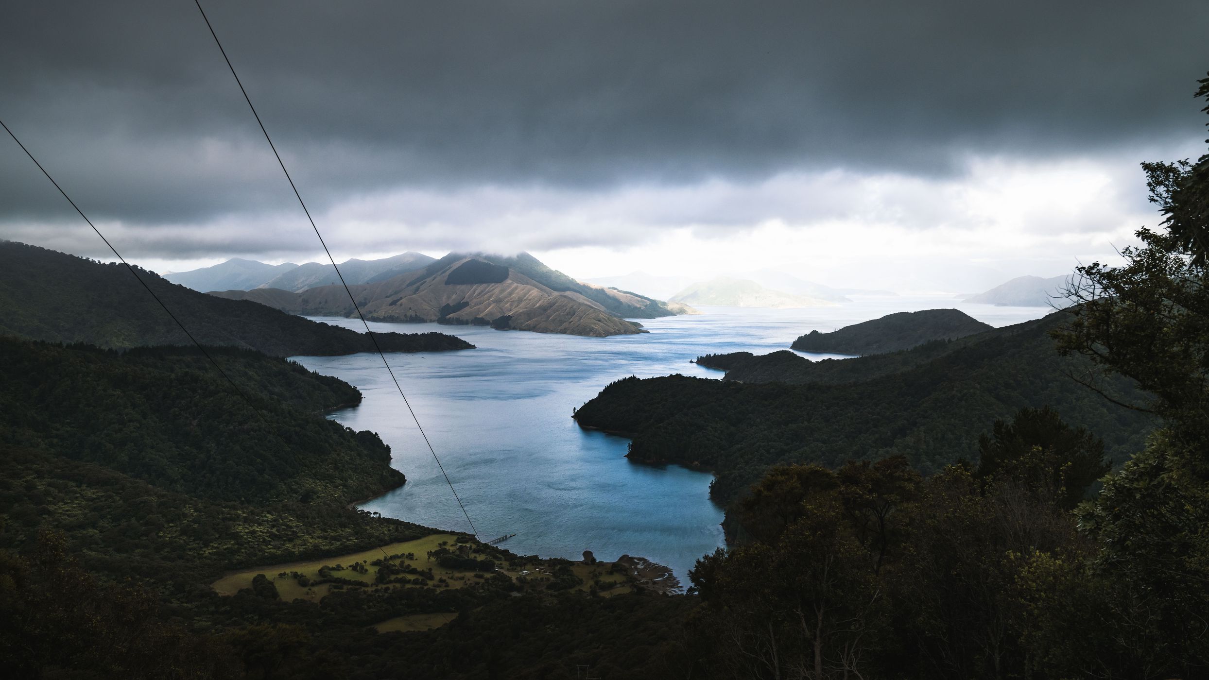 Viewpoint Over Elaine Bay, New Zealand