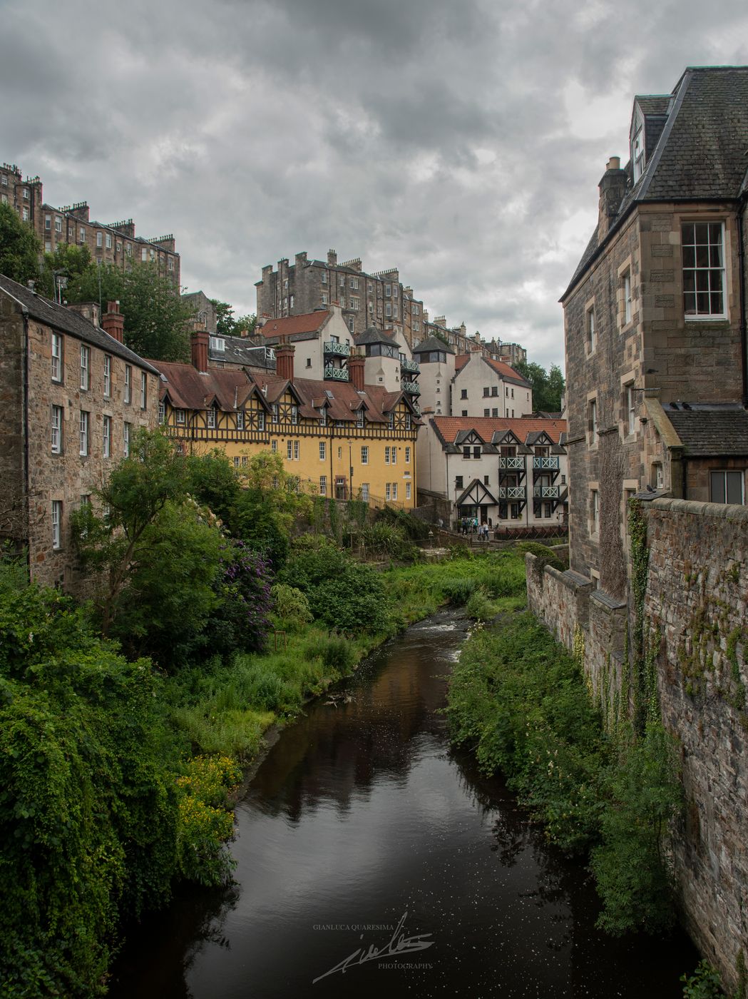 Well Court at Dean Village, Edinburgh, United Kingdom