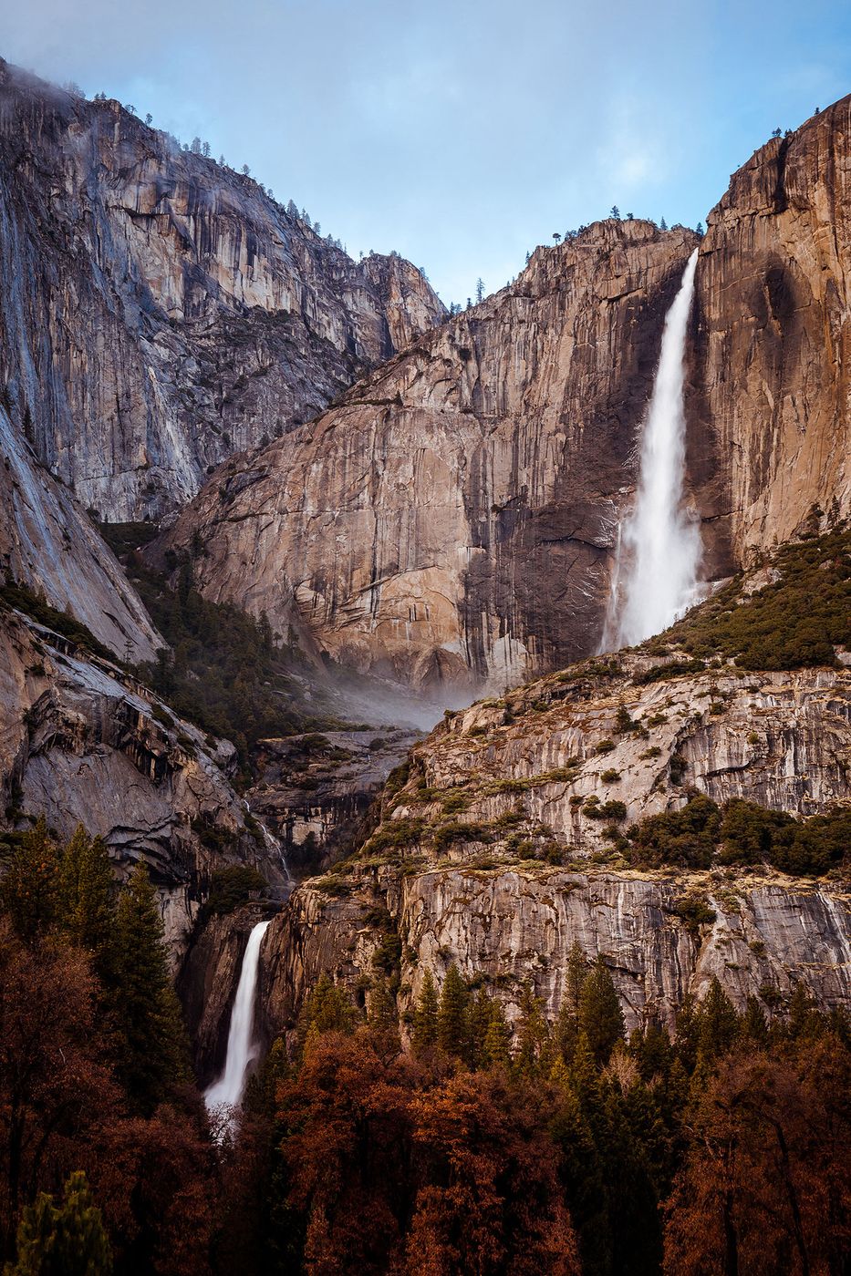 Yosemite Fall, Dawn, USA