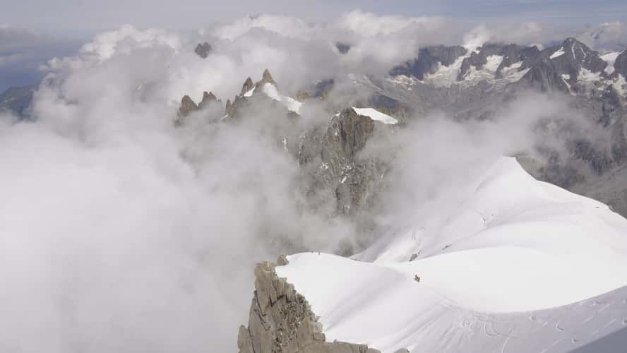 Aguille Du Midi - Overlooking Aguille du Plan