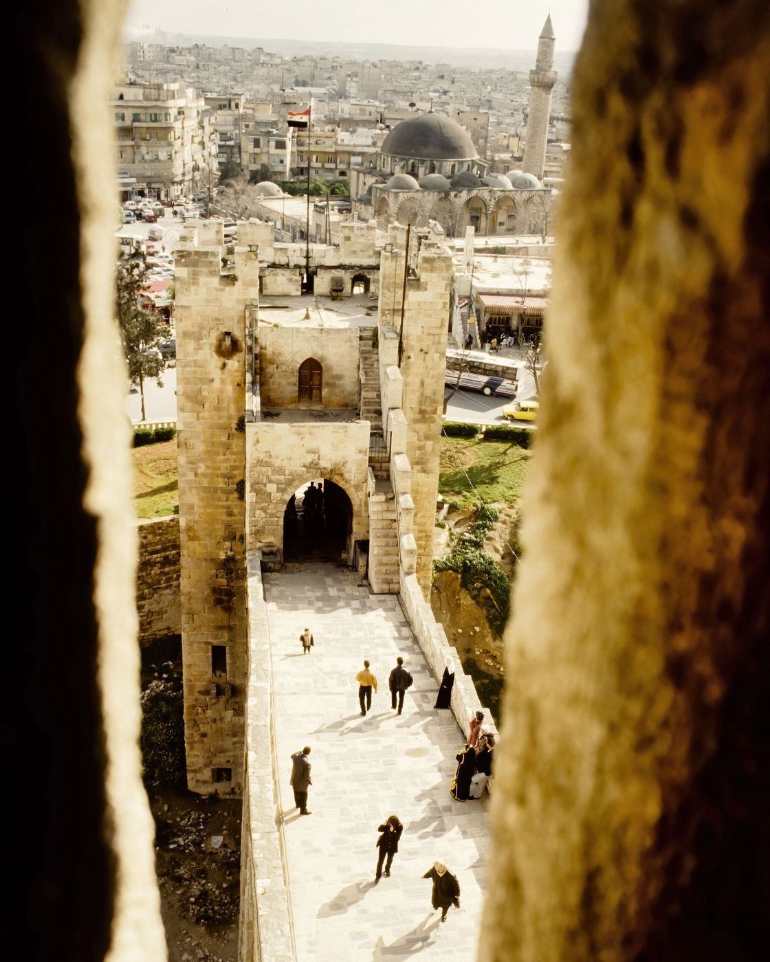 Aleppo's citadel, Syria, Syrian Arab Republic