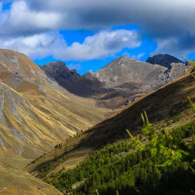 along road at dell Agnello, Italy