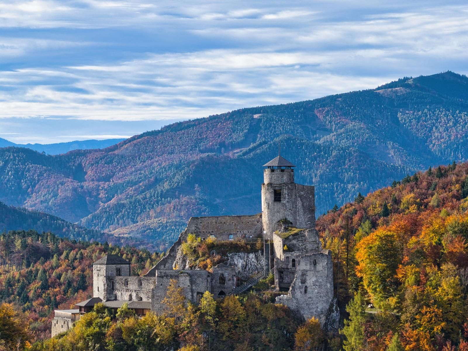 Autumn at Ararburg Castle, Kaumberg, Austria
