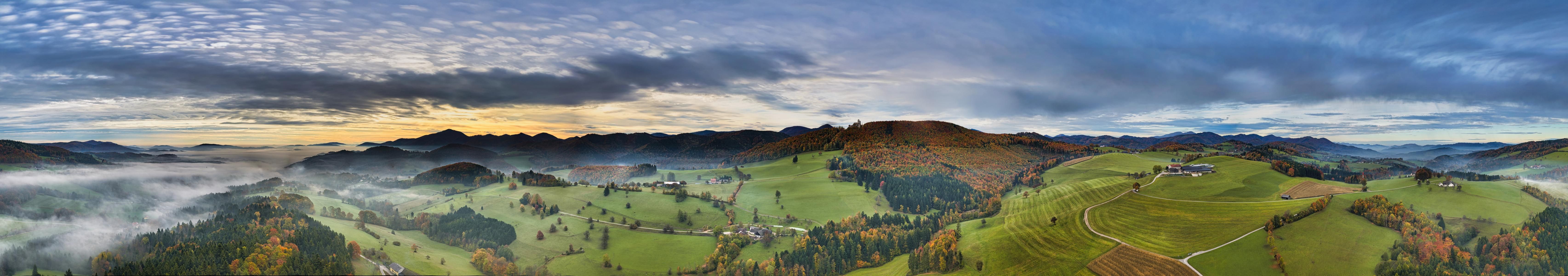 Autumn at Ararburg Castle, Kaumberg, Austria
