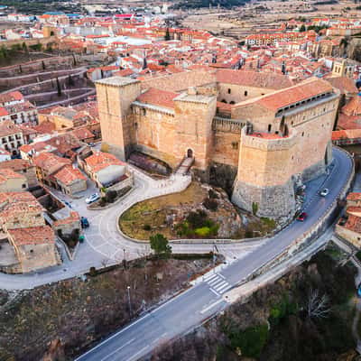 Castillo de Mora de Rubielos (drone), Spain