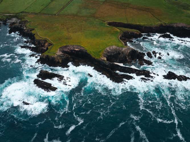 Cliffs near Clogher Beach, Ireland