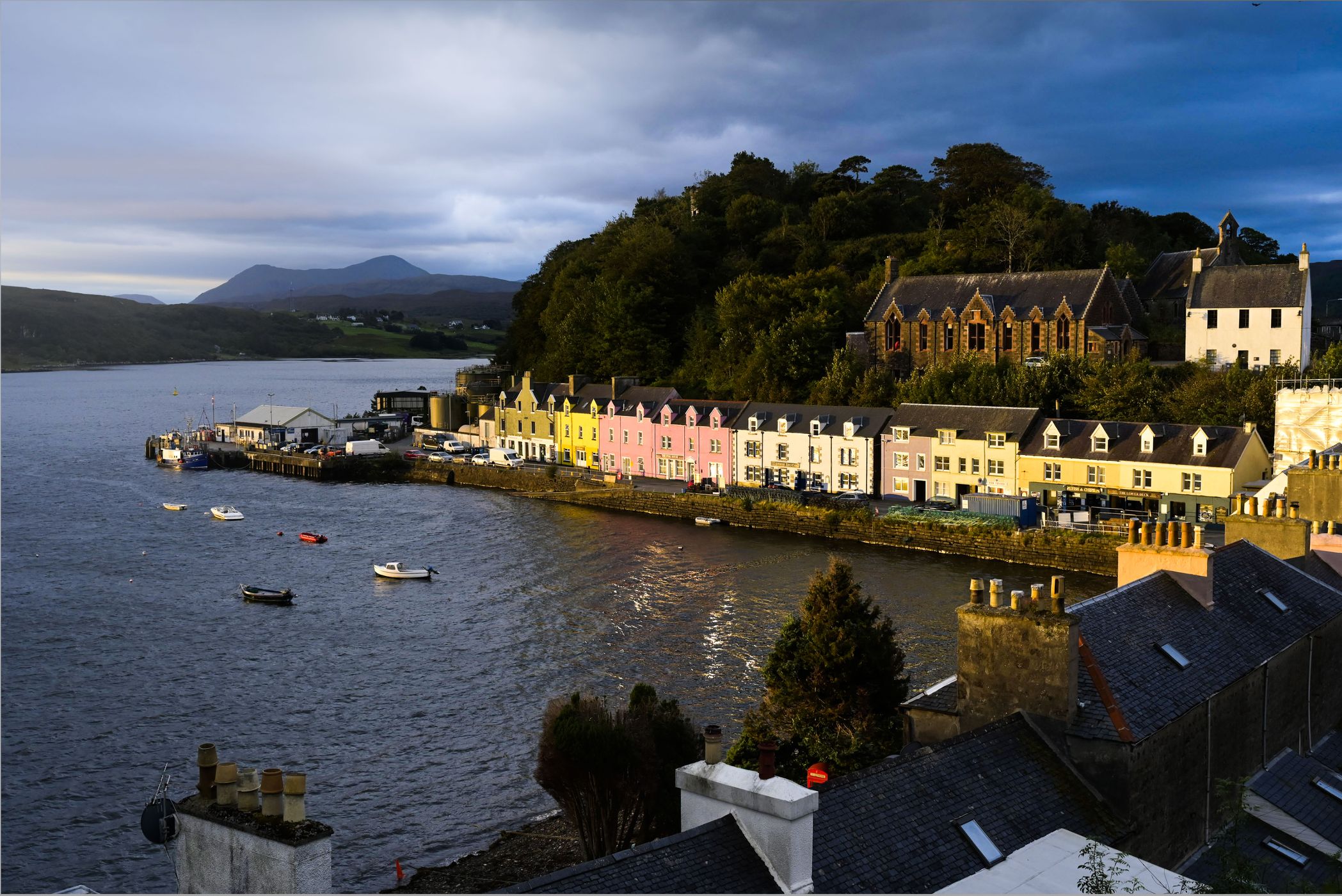 Colorful houses of Portree, Isle of Skye, Scotland, United Kingdom