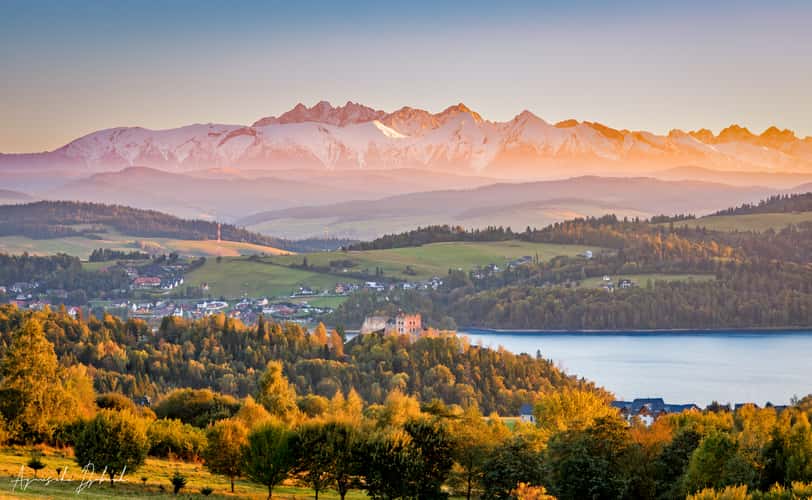 Czorsztyn Castle and Tatra Mountains, Poland