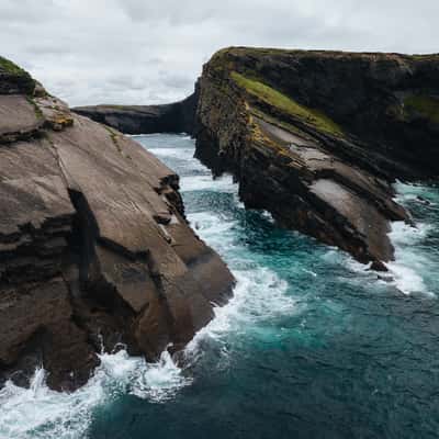 Dramatic Cliff along near Kilkee, Ireland, Ireland