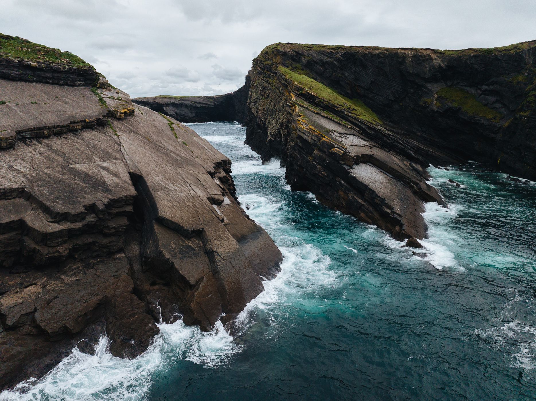Dramatic Cliff along near Kilkee, Ireland, Ireland