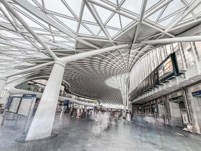 Entrance Hall at King's Cross Main Line Station, London