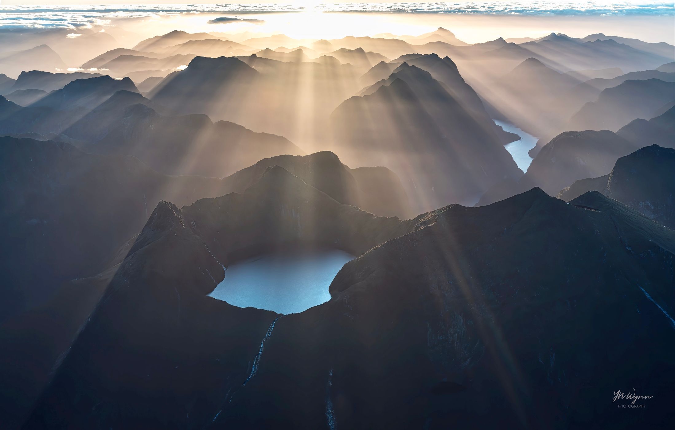 Fiordland aerial view, New Zealand