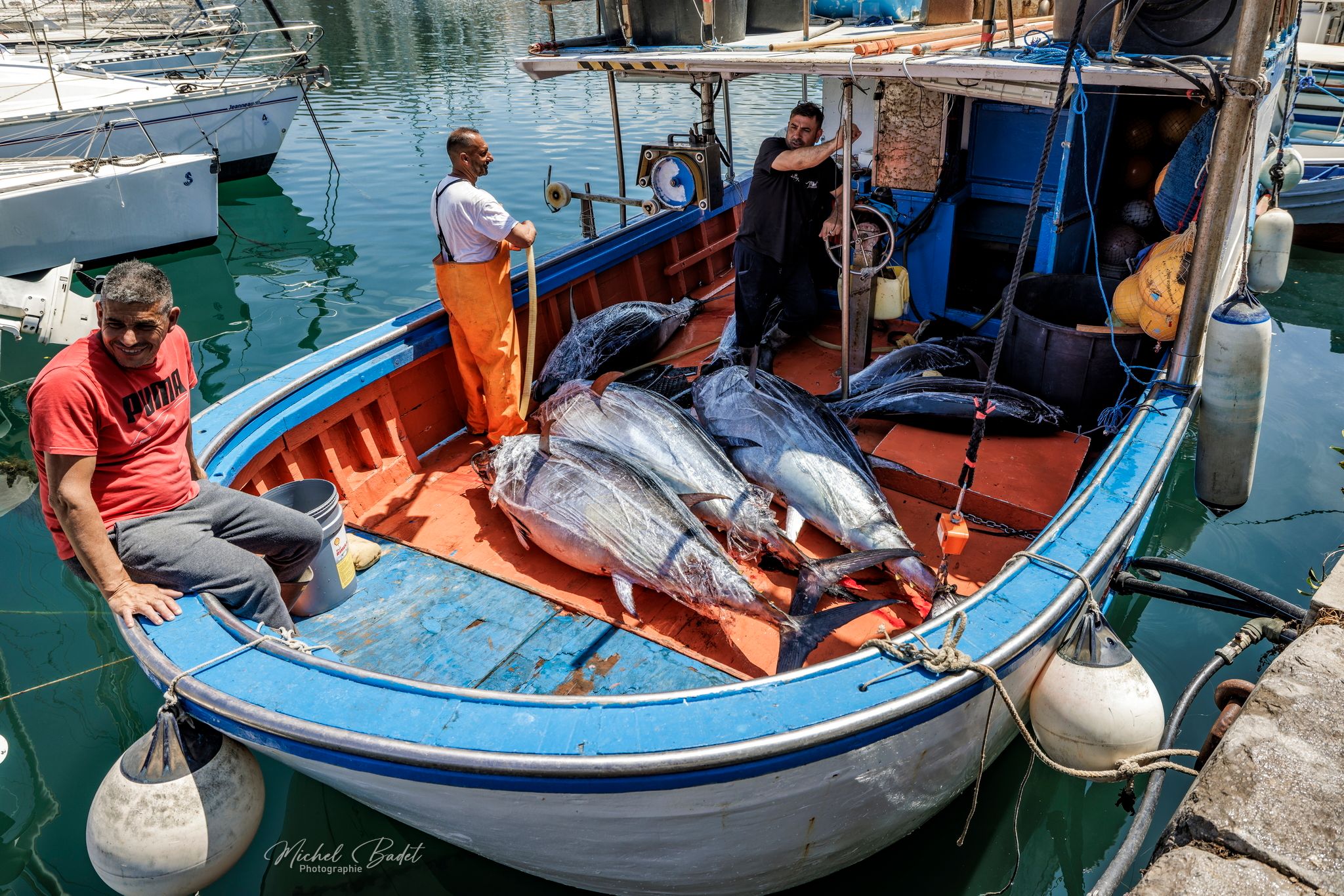 Fishing harbour of Palermo Sicily, Italy