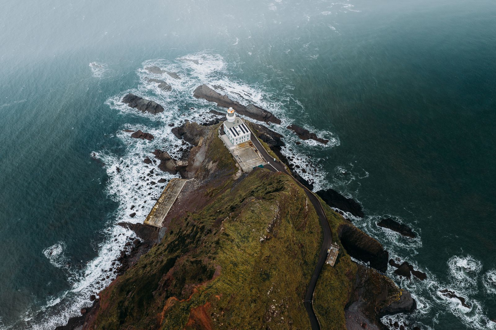 Hardland Point Lighthouse (Drone), United Kingdom