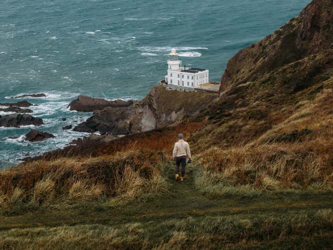 Hardland Point Lighthouse (Drone)