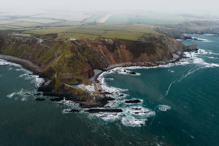 Hardland Point Lighthouse (Drone)