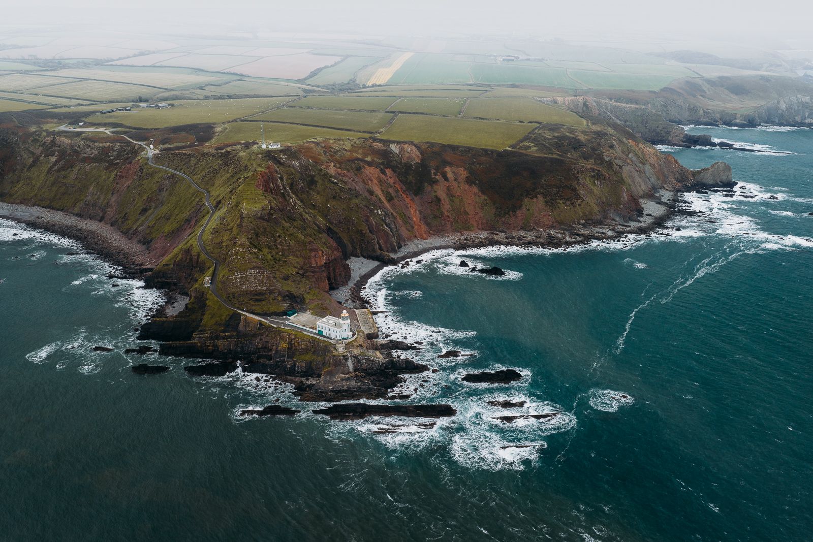 Hardland Point Lighthouse (Drone), United Kingdom