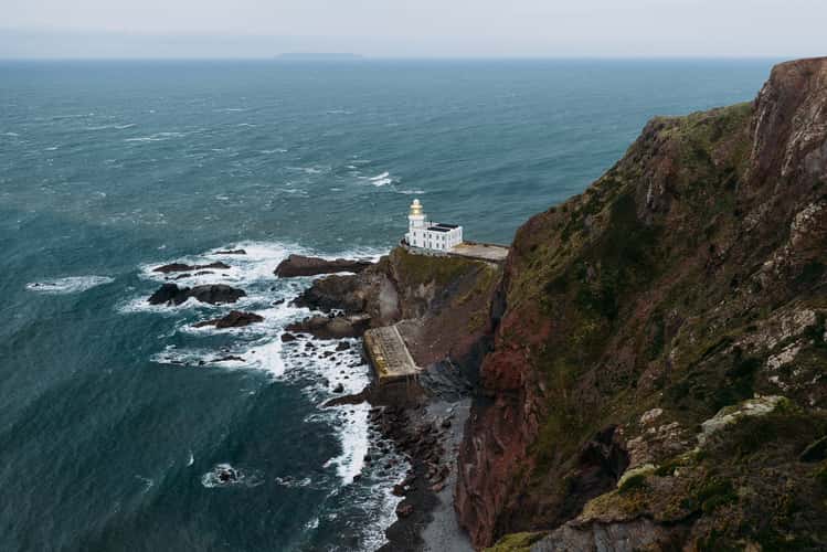 Hardland Point Lighthouse (Drone)