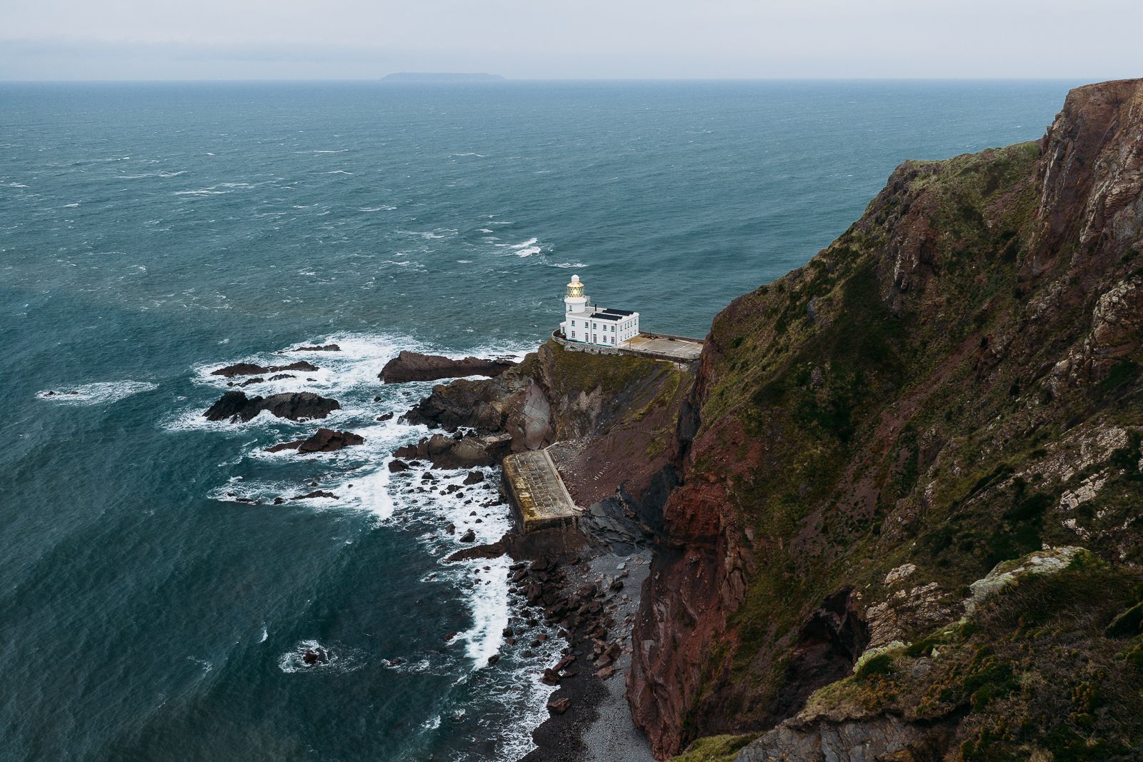 Hardland Point Lighthouse (Drone), United Kingdom