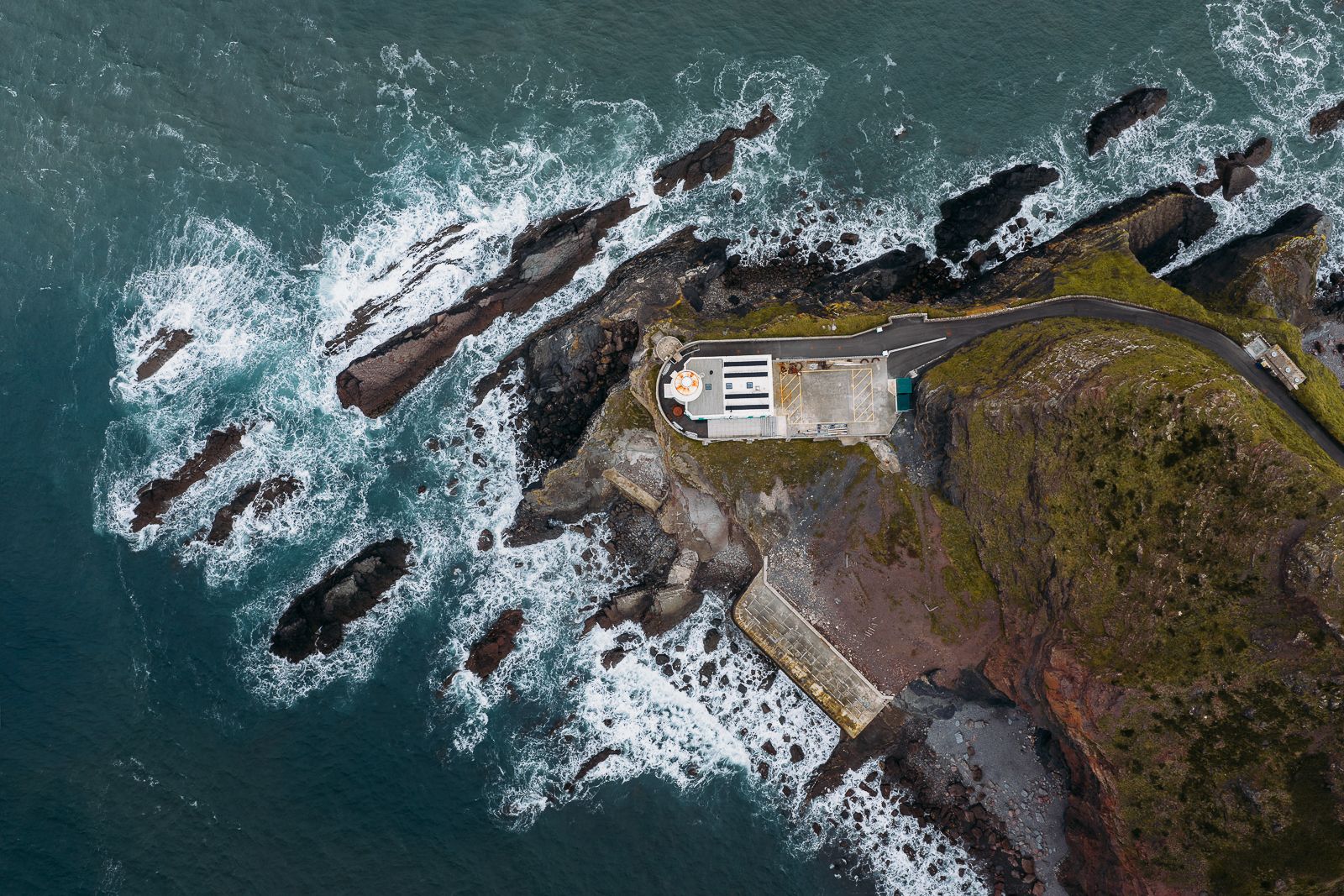 Hardland Point Lighthouse (Drone), United Kingdom