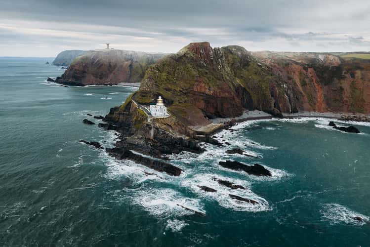 Hardland Point Lighthouse (Drone)