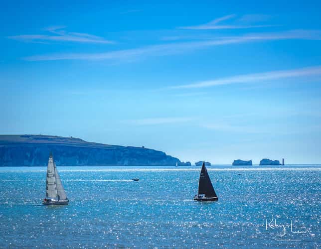 Isle of Wight from Milford on Sea