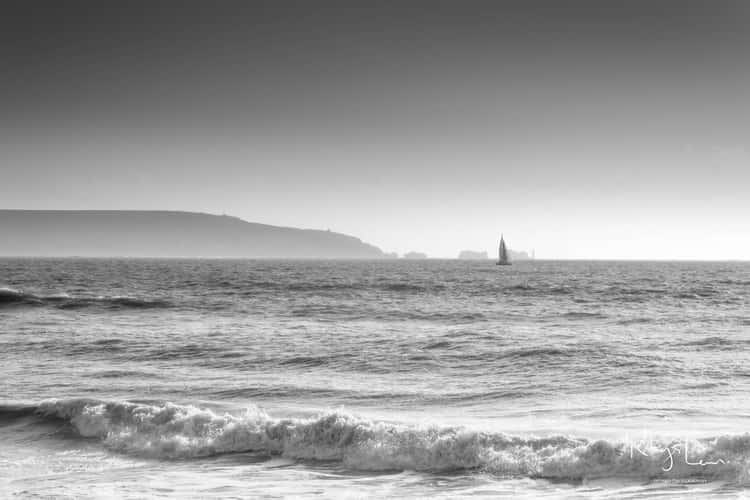 Isle of Wight from Milford on Sea
