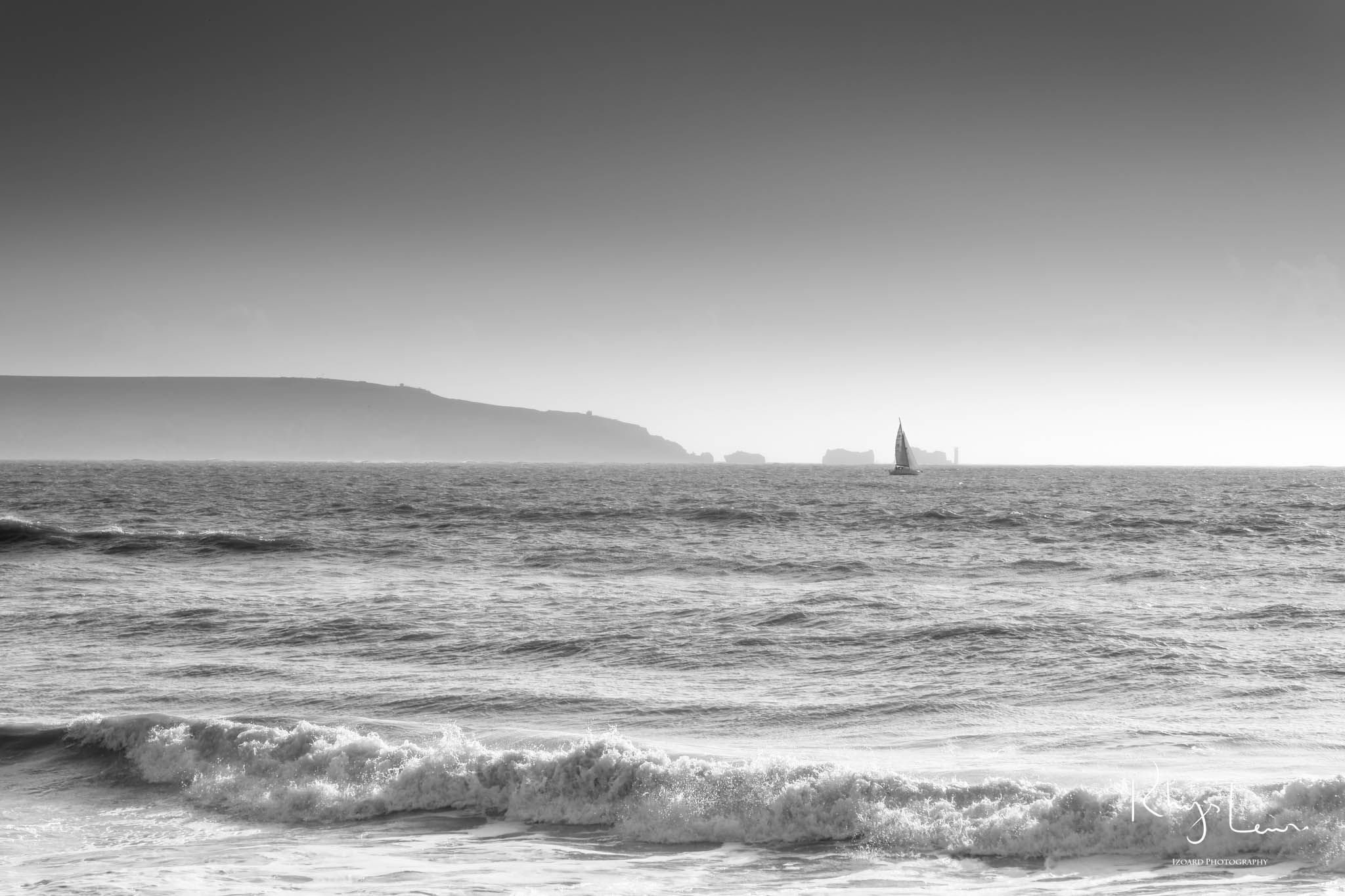 Isle of Wight from Milford on Sea, United Kingdom