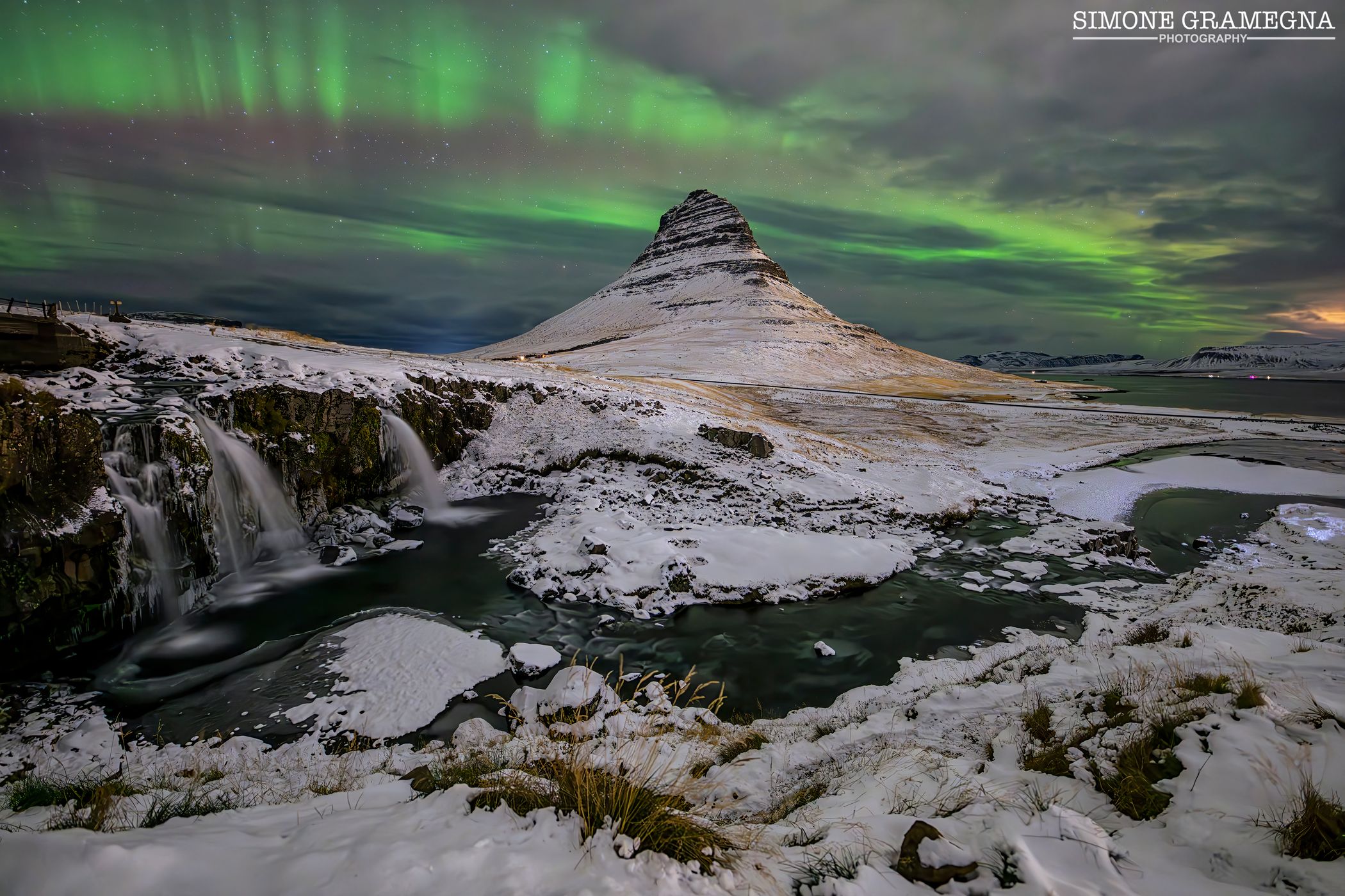 Kirkjufell Waterfall with Kirkjufell, Iceland