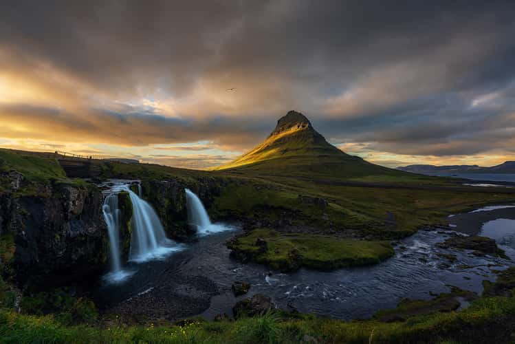 Kirkjufell Waterfall with Kirkjufell