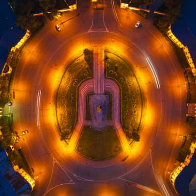 Lenin Square, Petrozavodsk (drone), Russian Federation