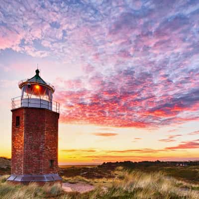 Lighthouse Quermarkenfeuer Rotes Kliff, Kampen, Germany