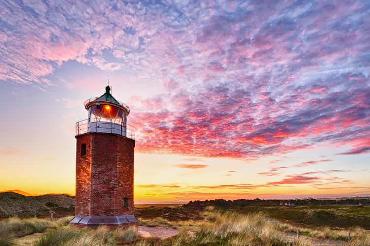 Lighthouse Quermarkenfeuer Rotes Kliff, Kampen