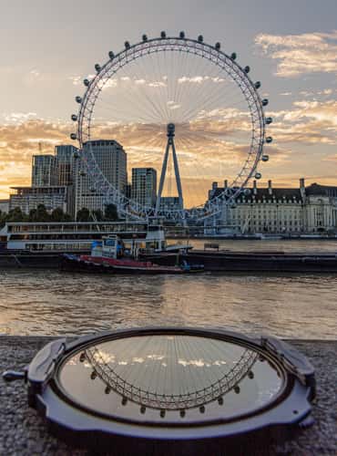 London Eye from Victoria Embankment, London