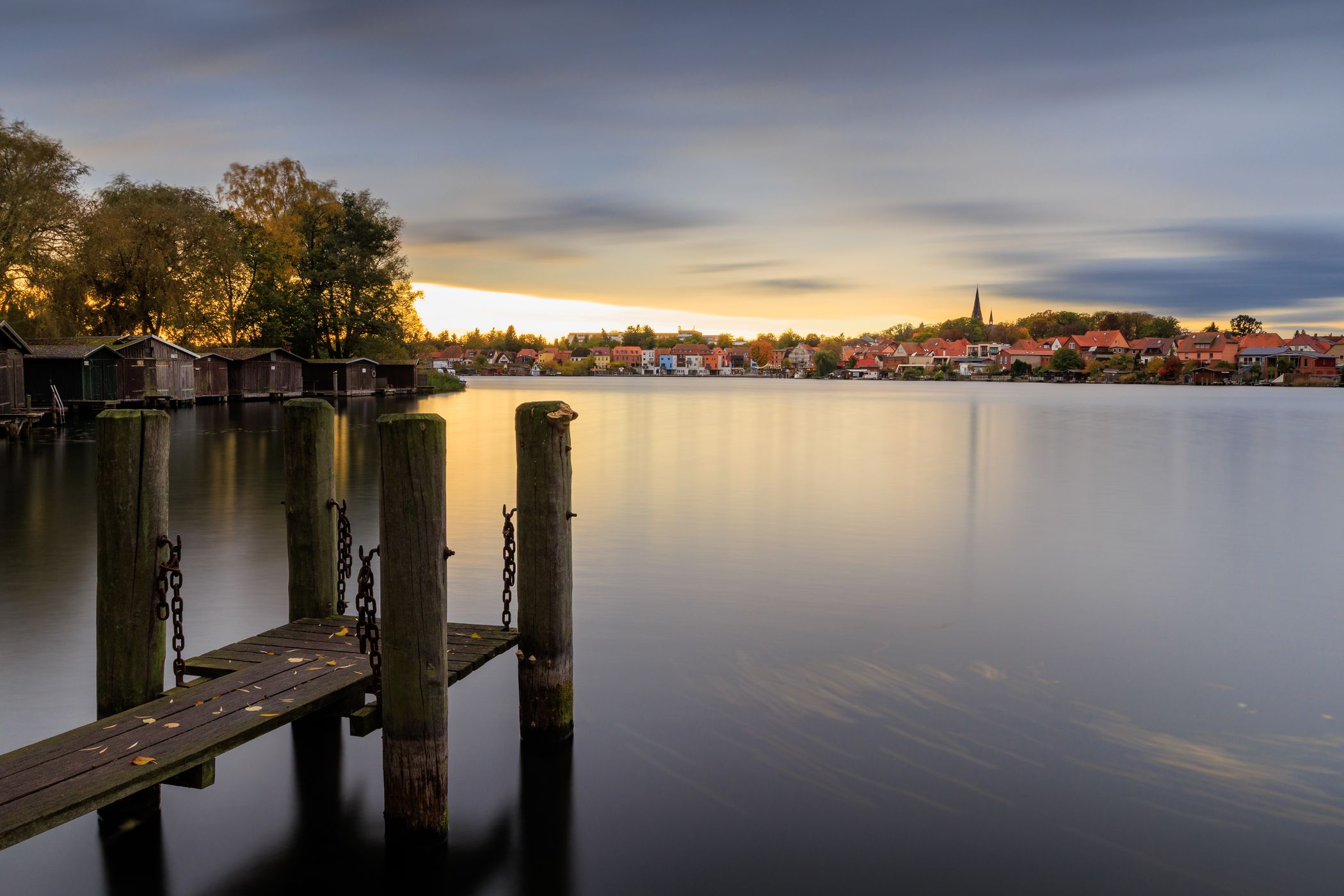 Malchow city view, Germany