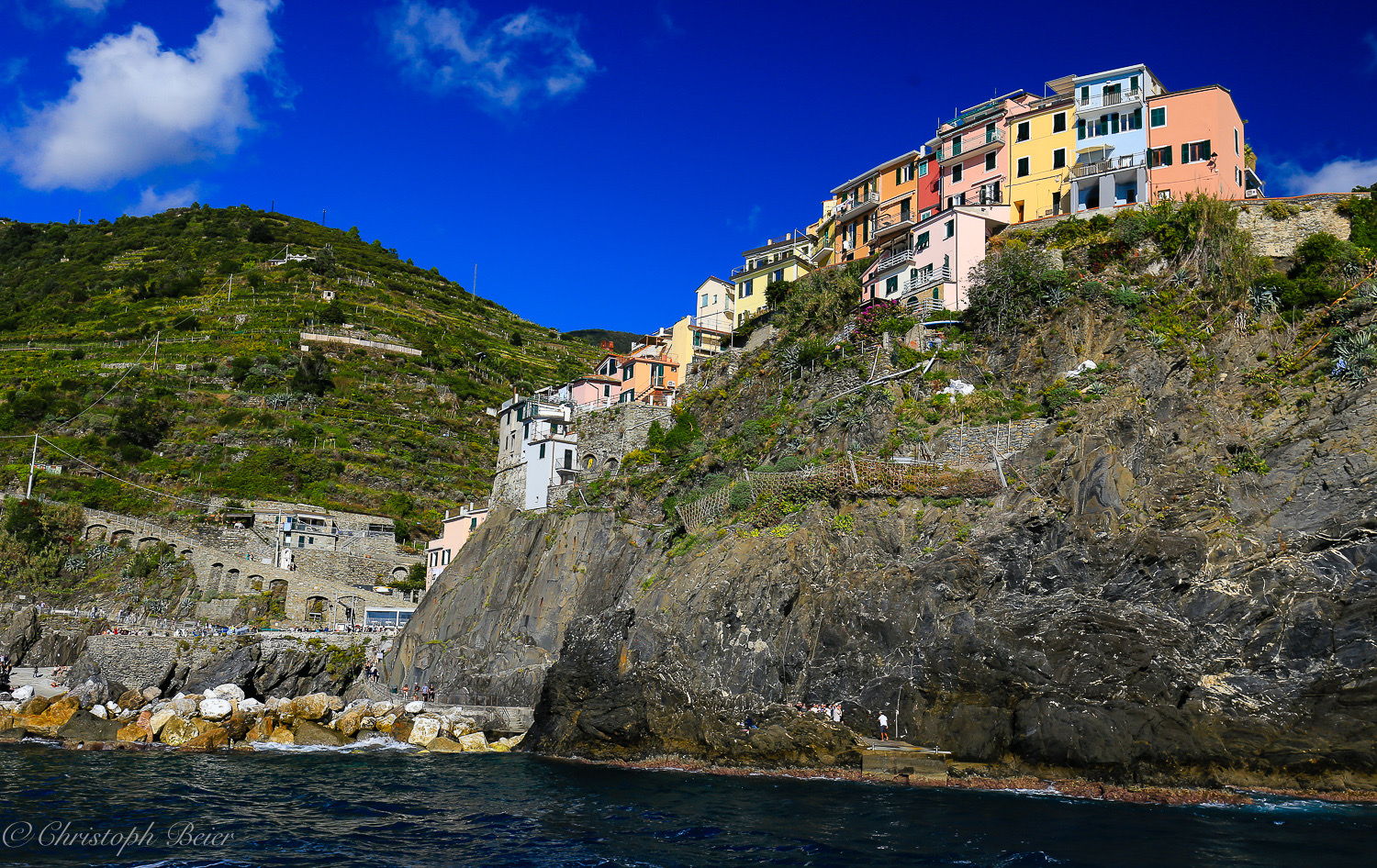 Manarola from Ferry, Cinque Terre, Italy