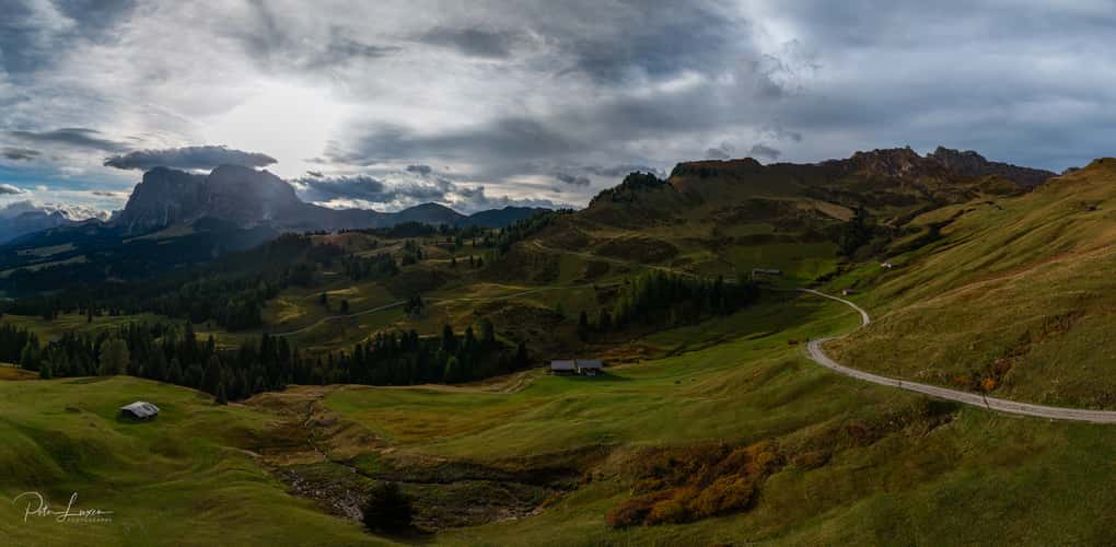 Panorama of the Sasso's and Forcella Denti di Terrarossa