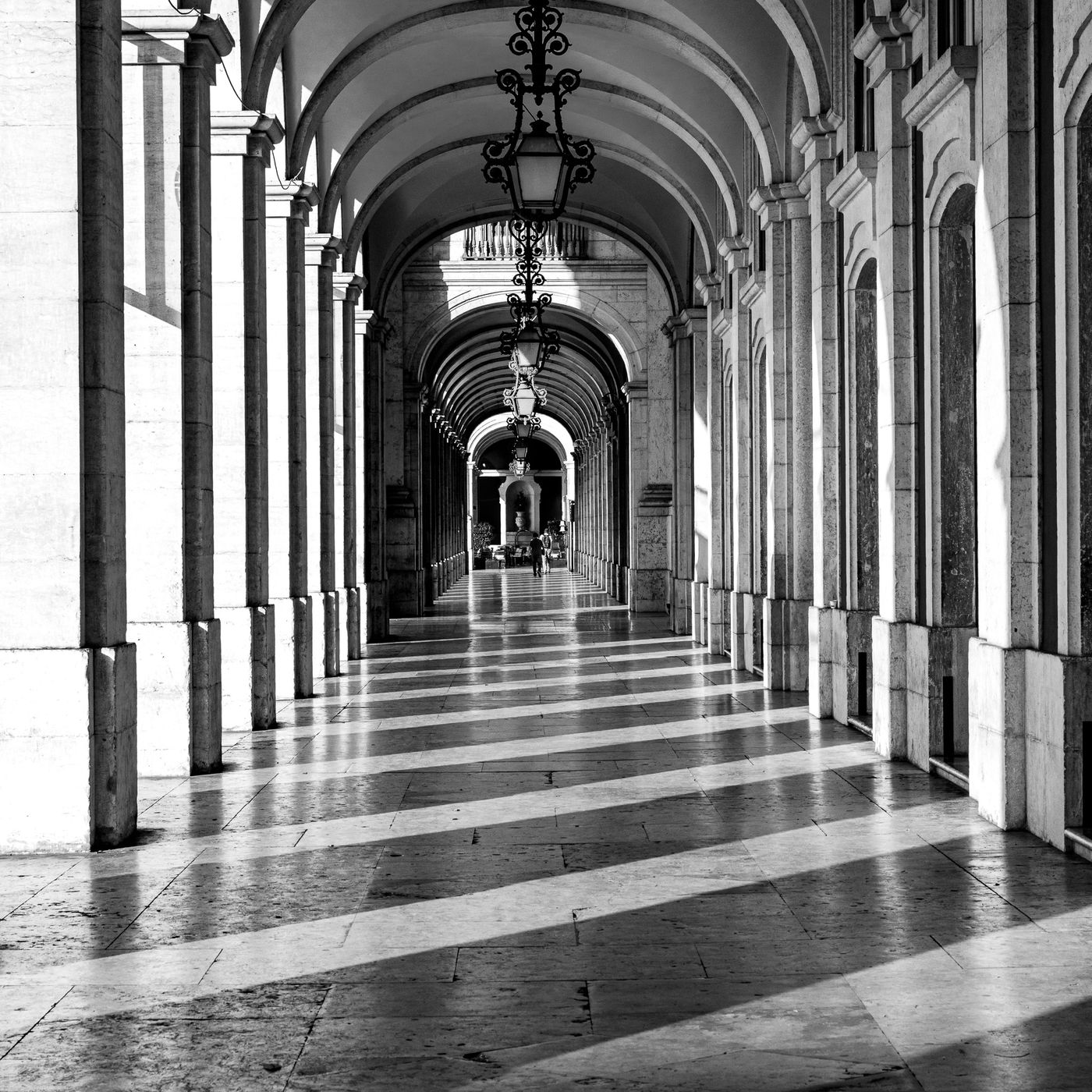 Praça do Comércio Arcades, Lisbon, Portugal