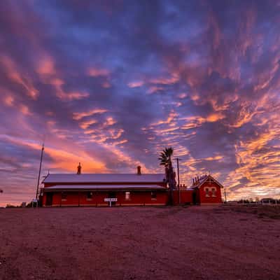 Rail way station, Cobar, NSW, Australia