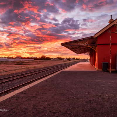 Railway station, Cobar, New South Wales, Australia