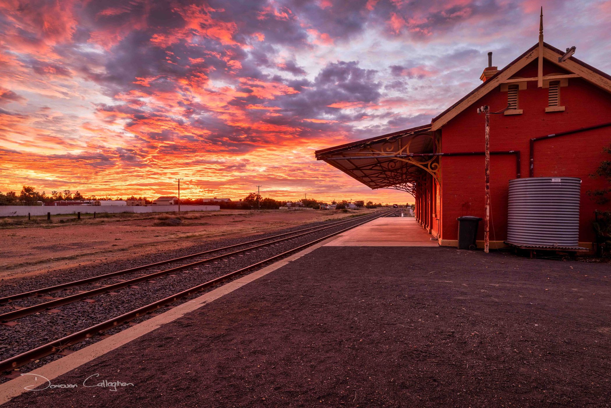 Railway station, Cobar, New South Wales, Australia