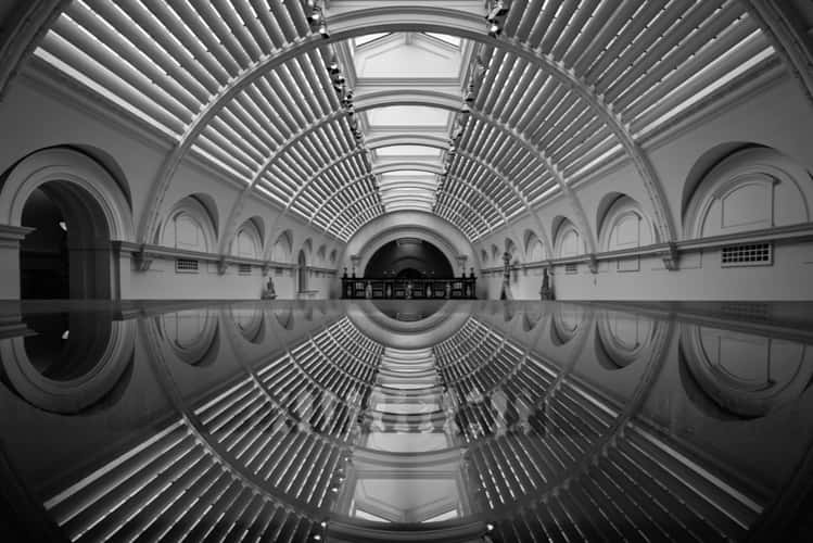 Reflection in Victoria & Albert Museum, London