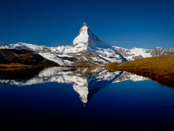 Riffelsee with Matterhorn reflection