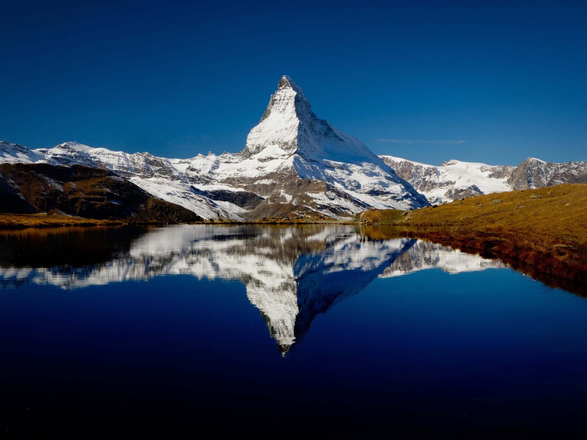 Riffelsee with Matterhorn reflection, Switzerland
