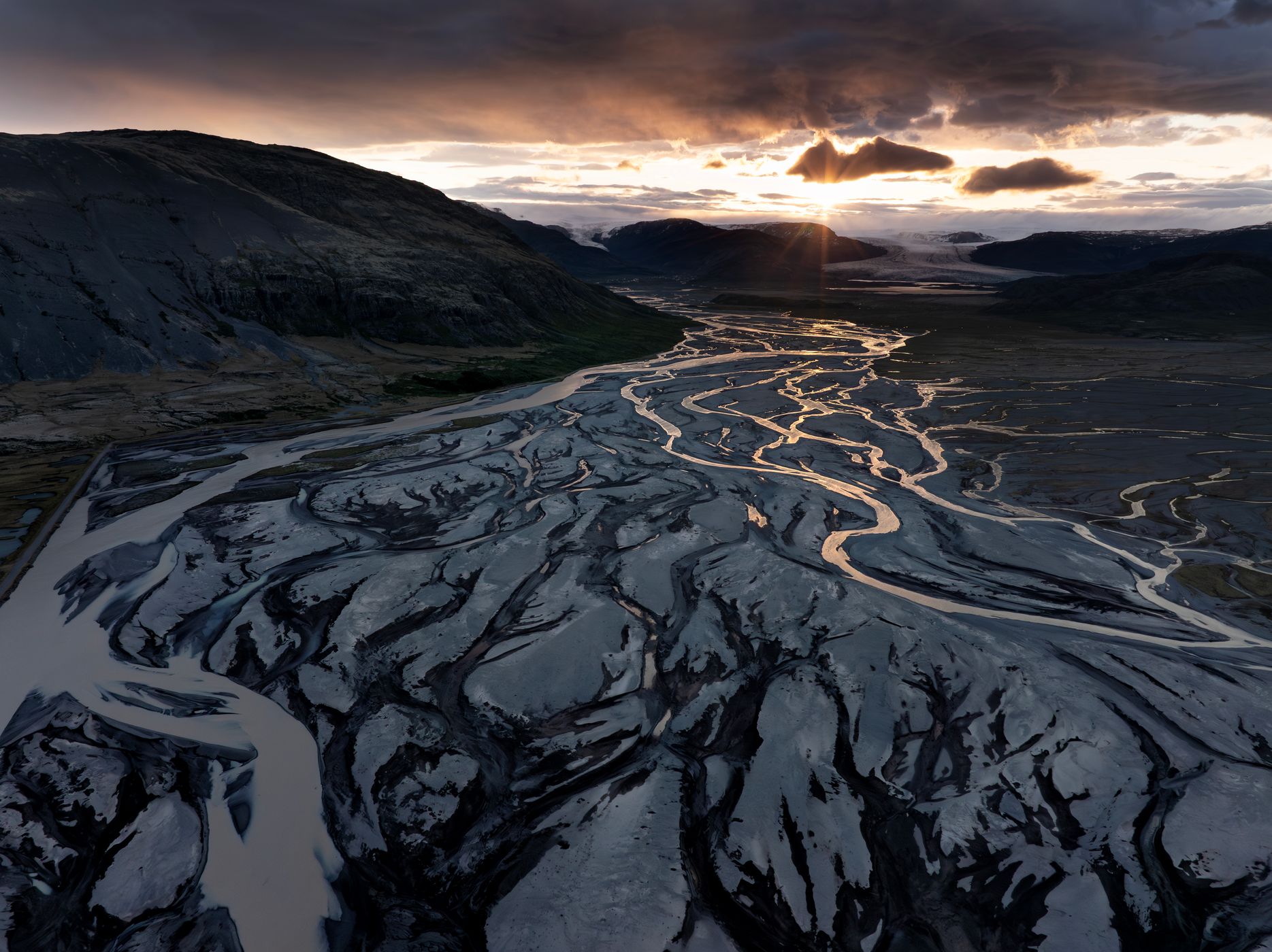 River delta, Iceland