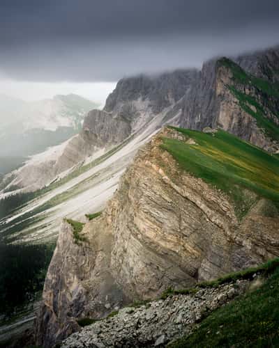 Seceda classic view point, South Tyrol