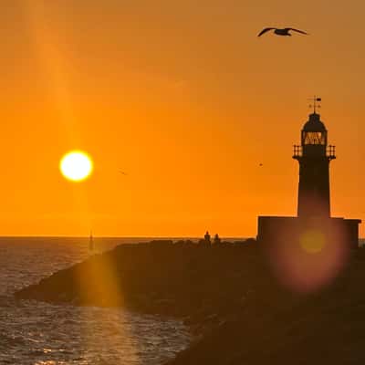 South Mole, Lighthouse, Fremantle, Western Australia, Australia
