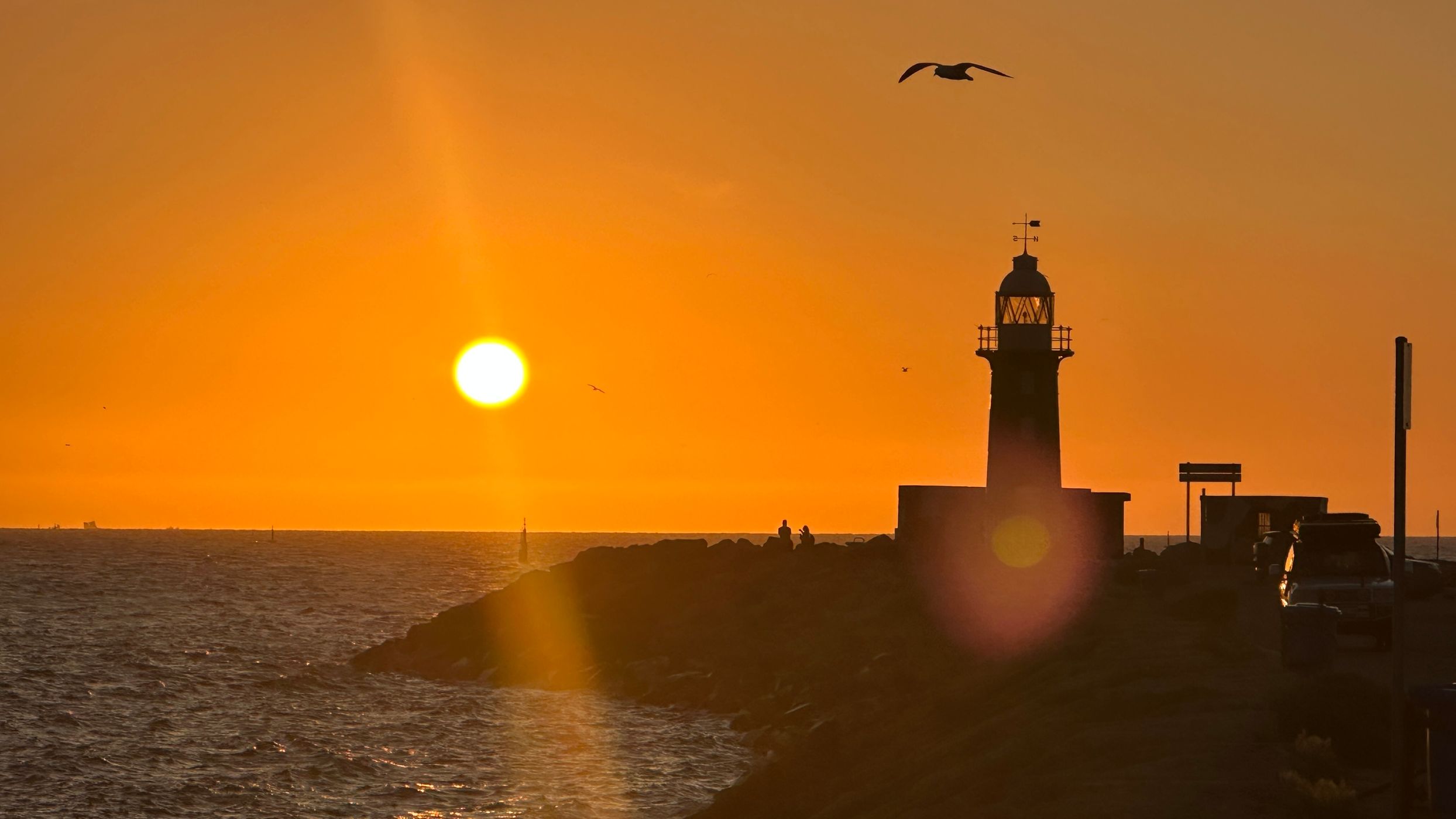 South Mole, Lighthouse, Fremantle, Western Australia, Australia